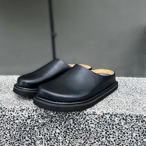 Thick-soled Closed-toe Slippers