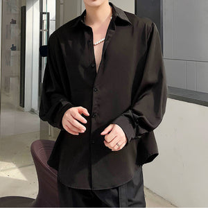 Silky Satin Button Shirt