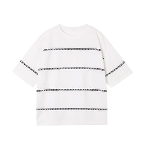 Webbing Crew Neck Short Sleeve T-Shirt