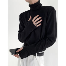 Load image into Gallery viewer, Soft Turtleneck Bottoming T-shirt
