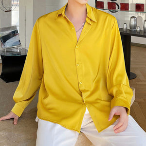 Silky Satin Button Shirt