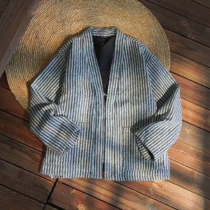 Striped Casual Vintage Loose Jacket