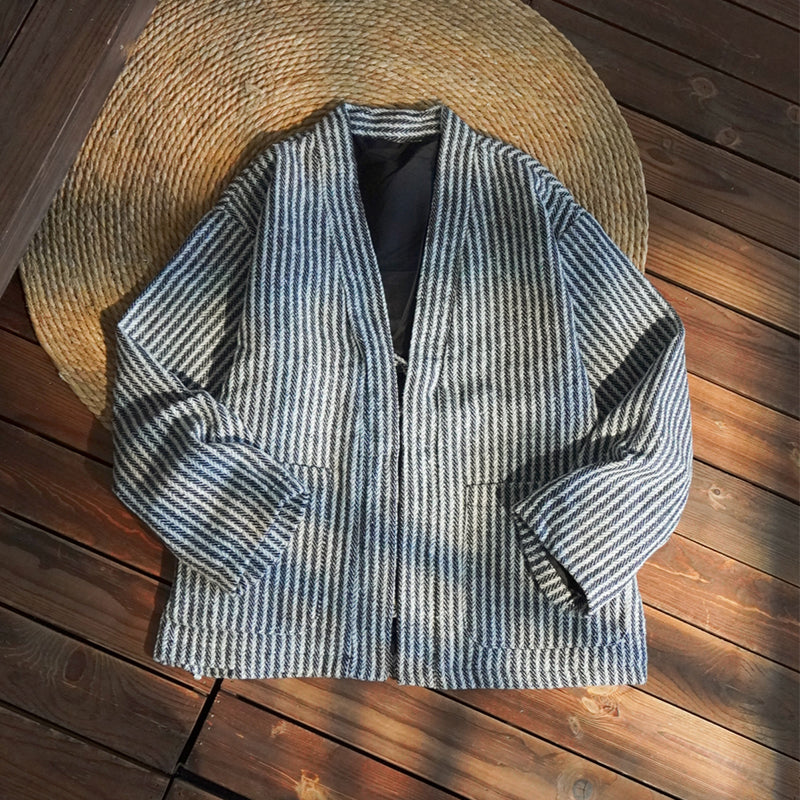 Striped Casual Vintage Loose Jacket