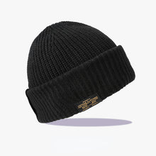 Load image into Gallery viewer, Retro Black Warm Knitted Hat
