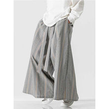 Load image into Gallery viewer, Loose Culottes Harem Stripe Casual Pants
