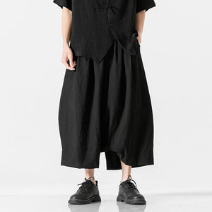 Summer Black Wide Leg Bloomers