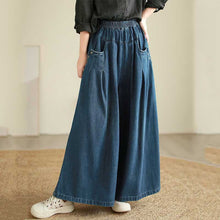 Load image into Gallery viewer, Button-down Casual Wide-leg Jeans
