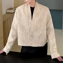 Load image into Gallery viewer, Jacquard V-neck Cropped Jacket
