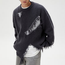 Load image into Gallery viewer, Ripped Tassel Distressed Sweater
