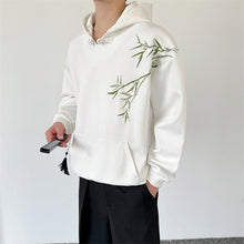 Load image into Gallery viewer, Bamboo Embroidered Hooded Sweatshirt
