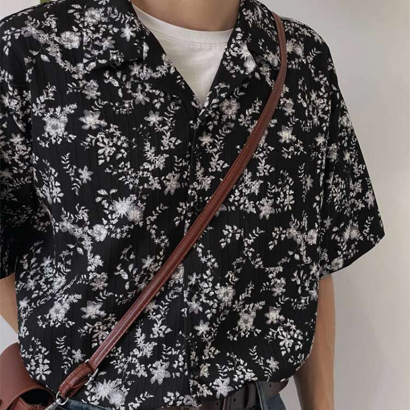 Floral Casual Loose Short-sleeved Shirt