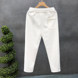 Straight Mid-rise Stretch Trousers