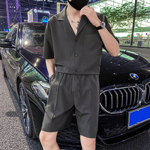 Load image into Gallery viewer, Lapel Shirt and Shorts Casual Two-piece Suit
