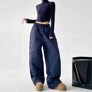 Thickened Cotton Drawstring Loose Casual Pants