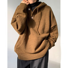 Load image into Gallery viewer, Hooded Loose Retro Sweater
