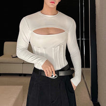 Load image into Gallery viewer, Tight-fitting Hollow Fishbone Waist T-shirt
