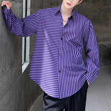 Load image into Gallery viewer, Asymmetric Striped Shirt
