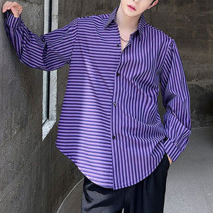 Asymmetric Striped Shirt