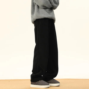 Thick Cotton Casual Corduroy Straight Wide-leg Pants