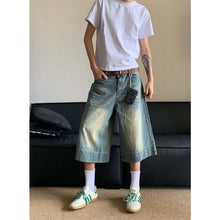 Load image into Gallery viewer, Vintage Wide-leg Straight-leg Denim Trousers
