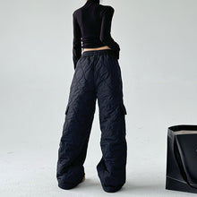 Load image into Gallery viewer, Multi-pocket Workwear Cotton Thickened Wide-leg Pants
