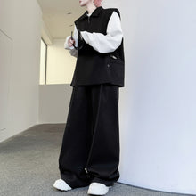 Load image into Gallery viewer, Pullover Suit Vest Loose Casual Wide-leg Pants Two-piece Suit
