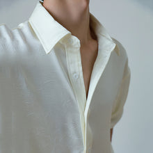 Load image into Gallery viewer, Pleated Lapel Casual Half Sleeve Top
