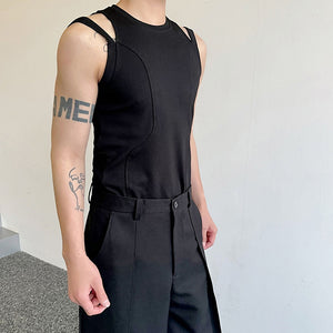 Slim Fit Hollow Strap Vest