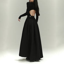 Load image into Gallery viewer, Long Sleeve Black Halloween Dress
