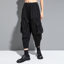 Load image into Gallery viewer, Large Pocket Casual Loose Harem Pants
