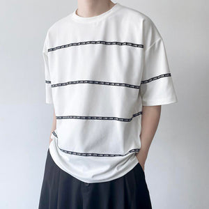 Webbing Crew Neck Short Sleeve T-Shirt