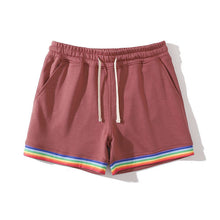 Load image into Gallery viewer, Cotton Sport Rainbow Print Shorts
