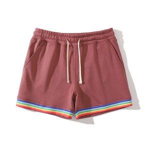 Cotton Sport Rainbow Print Shorts