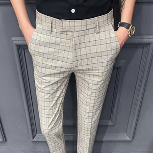 Casual Plaid Printed Thin Summer Pants