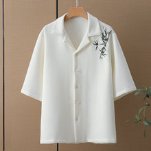 Load image into Gallery viewer, Embroidered Waffle Loose Short Sleeves Shirt
