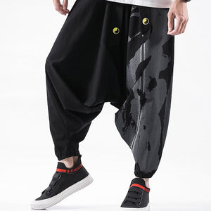 Loose Low Crotch Harem Pants