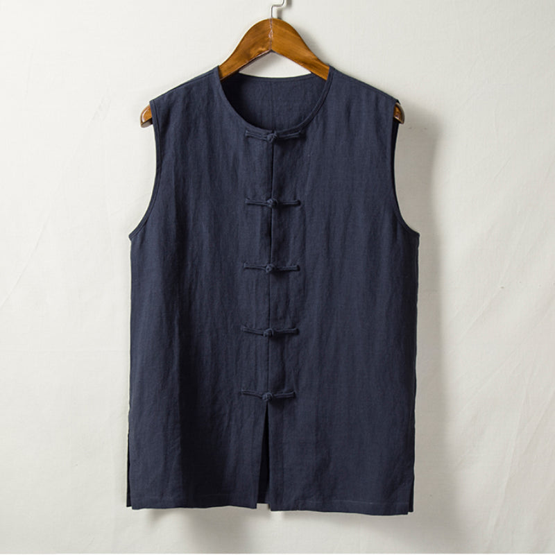 Loose Linen Casual Vest