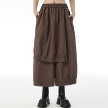 Load image into Gallery viewer, Solid Color Loose Casual A-line Culottes
