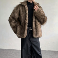 Load image into Gallery viewer, Retro Thickened Short Faux Plush Coat
