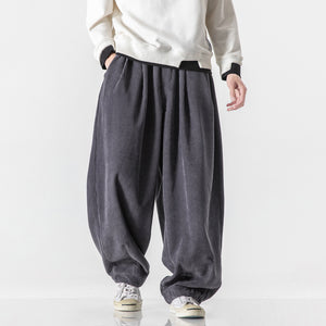 Retro Corduroy Straight Leg Pants