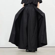 Load image into Gallery viewer, Black Irregular Multi Piece Wide Leg Pants
