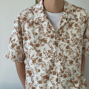 Floral Casual Loose Short-sleeved Shirt