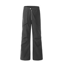 Load image into Gallery viewer, Zippered Pleated Bootcut Technical Trousers
