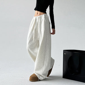 High Waist Wide Leg Thickened Straight Pants