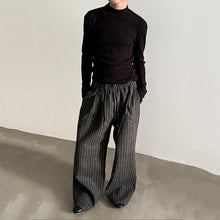 Load image into Gallery viewer, Striped Loose Elastic Waist Wide Leg Pants
