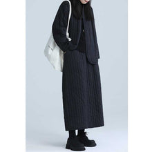 Load image into Gallery viewer, Retro Vertical Striped Asymmetric Thin Cotton Jacket
