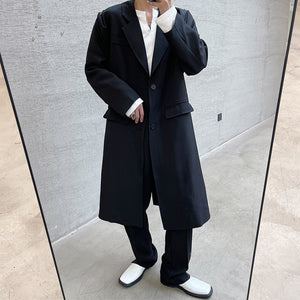 Shoulder Button Mid Length Trench Coat