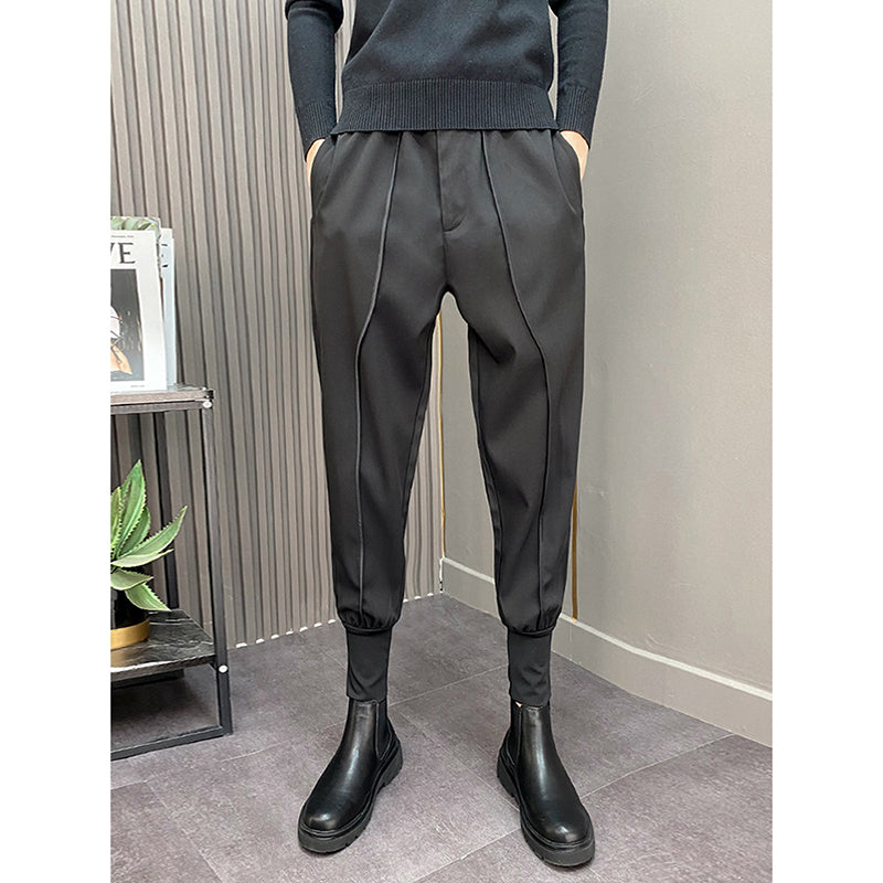 Casual Solid Color Straight Leg Ankle-length Pants