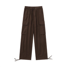 Load image into Gallery viewer, Drawstring Side Pockets Adjustable Trousers
