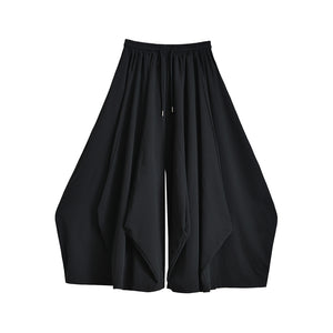 High Waisted Long Wide Leg Culottes